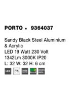 Plafoniera Nova Luce Porto, finisaj negru mat, 19 W, cod 9364037 - imagine 9