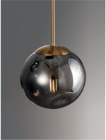 Pendul Nova Luce Spada, finisaj auriu/crom, led 1x12W, cod 9426751 - imagine 2