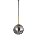 Pendul Nova Luce Spada, finisaj auriu/crom, led 1x12W, cod 9426751
