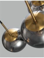 Suspensie Nova Luce Spada, finisaj auriu/crom, led 3x12W, cod 9426753 - imagine 2