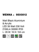 Lampadar Nova Luce Wenna, finisaj negru mat, 36 W, cod 9500812 - imagine 8
