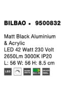 Aplica Nova Luce Bilbao, culoare negru mat, led 42W, cod 9500832 - imagine 6