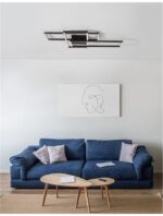 Aplica Nova Luce Bilbao, culoare negru mat, led 55W, cod 9508431 - imagine 2