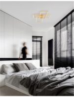 Aplica Nova Luce Bilbao, culoare auriu, led 55W, cod 9508432 - imagine 3