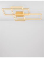Aplica Nova Luce Bilbao, culoare auriu, led 55W, cod 9508432 - imagine 5