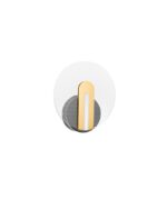 Aplica Nova Luce Genti, culoare negru/auriu, led 7W, cod 9545401