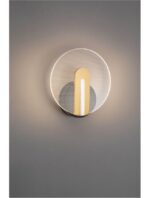 Aplica Nova Luce Genti, culoare negru/auriu, led 7W, cod 9545401 - imagine 4