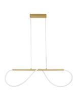 Suspensie Nova Luce Tiriac, finisaj auriu satinat, 29 W, cod 9548103