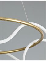 Suspensie Nova Luce Tiriac, finisaj auriu satinat, 43 W, cod 9548104 - imagine 2