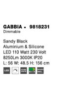 Suspensie Nova Luce Gabbia, finisaj negru mat, 110 W, cod 9818231 - imagine 10