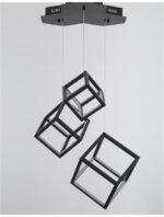 Suspensie Nova Luce Gabbia, finisaj negru mat, 110 W, cod 9818231 - imagine 7