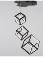 Suspensie Nova Luce Gabbia, finisaj negru mat, 110 W, cod 9818231 - imagine 5