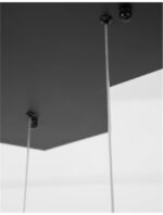 Suspensie Nova Luce Gabbia, finisaj negru mat, 110 W, cod 9818231 - imagine 2