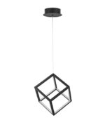 Pendul Nova Luce Gabbia, finisaj negru mat, 45 W, cod 9818251