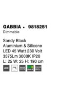 Pendul Nova Luce Gabbia, finisaj negru mat, 45 W, cod 9818251 - imagine 7