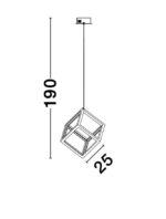 Pendul Nova Luce Gabbia, finisaj negru mat, 45 W, cod 9818251 - imagine 6