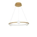 Suspensie Nova Luce Celia, culoare auriu mat, led 36W, cod 9820600
