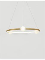 Suspensie Nova Luce Celia, culoare auriu mat, led 36W, cod 9820600 - imagine 3
