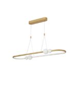 Suspensie Nova Luce Celia, culoare auriu mat, led 44.2W, cod 9820602