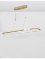 Suspensie Nova Luce Celia, culoare auriu mat, led 44.2W, cod 9820602 - imagine 2