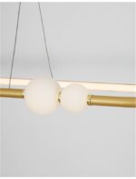 Suspensie Nova Luce Celia, culoare auriu mat, led 44.2W, cod 9820602 - imagine 6