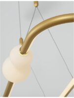 Suspensie Nova Luce Celia, culoare auriu mat, led 44.2W, cod 9820602 - imagine 4