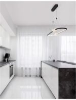 Suspensie Nova Luce Celia, culoare negru mat, led 44.2W, cod 9820603 - imagine 2
