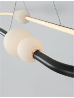 Suspensie Nova Luce Celia, culoare negru mat, led 44.2W, cod 9820603 - imagine 6