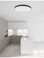 Plafoniera Nova Luce Pertino, finisaj negru mat, 30 W, cod 9853672 - imagine 5