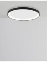 Plafoniera Nova Luce Pertino, finisaj negru mat, 30 W, cod 9853672 - imagine 4