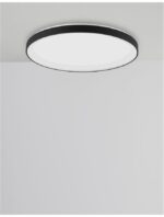 Plafoniera Nova Luce Pertino, finisaj negru mat, 30 W, cod 9853672 - imagine 3