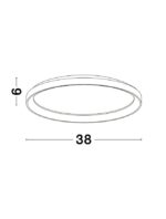 Plafoniera Nova Luce Pertino, finisaj negru mat, 30 W, cod 9853672 - imagine 6