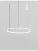 Suspensie Nova Luce Pertino, finisaj alb mat, 38 W, cod 9853681 - imagine 3