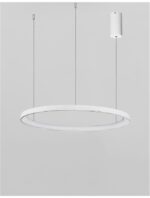 Suspensie Nova Luce Pertino, finisaj alb mat, 48 W, cod 9853683 - imagine 4