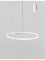 Suspensie Nova Luce Pertino, finisaj alb mat, 48 W, cod 9853683 - imagine 3