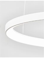 Suspensie Nova Luce Pertino, finisaj alb mat, 48 W, cod 9853683 - imagine 2