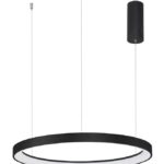 Suspensie Nova Luce Pertino, finisaj negru mat, 48 W, cod 9853684
