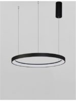 Suspensie Nova Luce Pertino, finisaj negru mat, 48 W, cod 9853684 - imagine 3