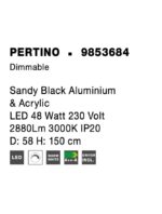 Suspensie Nova Luce Pertino, finisaj negru mat, 48 W, cod 9853684 - imagine 7