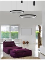 Suspensie Nova Luce Pertino, finisaj negru mat, 60 W, cod 9853686 - imagine 4