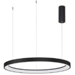 Suspensie Nova Luce Pertino, finisaj negru mat, 60 W, cod 9853686