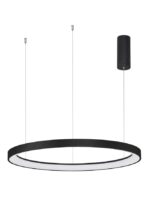 Suspensie Nova Luce Pertino, finisaj negru mat, 60 W, cod 9853686
