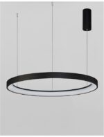 Suspensie Nova Luce Pertino, finisaj negru mat, 60 W, cod 9853686 - imagine 3