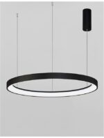 Suspensie Nova Luce Pertino, finisaj negru mat, 60 W, cod 9853686 - imagine 2