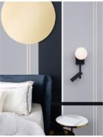 Aplica Nova Luce Joline, culoare negru mat, led G9 1x5W, cod 9919530 - imagine 2