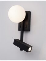 Aplica Nova Luce Joline, culoare negru mat, led G9 1x5W, cod 9919530 - imagine 4