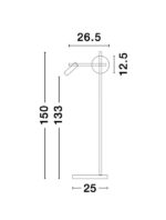Lampadar Nova Luce Joline, culoare negru mat, led 6W, cod 9919532 - imagine 8