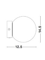 Aplica Nova Luce Joline, culoare negru mat, led 1x6W, cod 9919601 - imagine 6