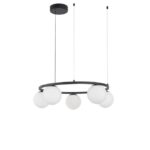 Suspensie Nova Luce Joline, culoare negru mat, led 40W, cod 9919603