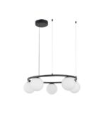 Suspensie Nova Luce Joline, culoare negru mat, led 40W, cod 9919603